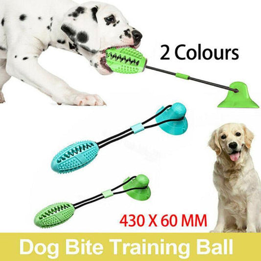 Dog Suction Cup Toy Interactive Molar Ball Chew Training Play Toy